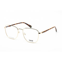 Polaroid Core Unisex Eyeglasses - Gold Square Full-Rim Frame | PLD D390/G 0J5G 00