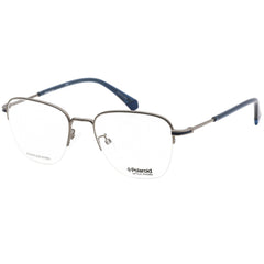 Polaroid Core Unisex Eyeglasses - Matte Ruthenium Square Frame | PLD D386/G 0R81 00