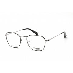 Polaroid Core Unisex Eyeglasses - Square Ruthenium/Black Metal Frame | PLD D377/G 085K