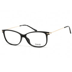 Polaroid Core Women's Eyeglasses - Clear Lens Black Rectangular | PLD D416 0807 00