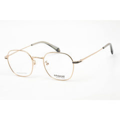 Polaroid Core Women's Eyeglasses - Square Gold/Grey Metal Frame | PLD D360/G 02F7 00