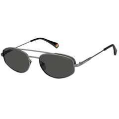 Polaroid Unisex Sunglasses - Matt Ruthenium Metal Frame | POLAROID PLD 6130/S 0R80/M9