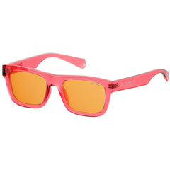 Polaroid Unisex Sunglasses - Pink Rectangular Plastic | POLAROID PLD 6050/S 035J/HE