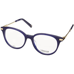 Polaroid Women's Eyeglasses - Blue Plastic/Metal Round Frame | POLAROID PLDD352 0PJP
