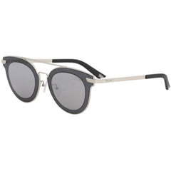 Police Men's Sunglasses - Shiny Palladium Metal Cat Eye Frame | POLICE SPL349 579X