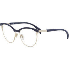 Police Women's Eyeglasses - Blue Metal Cat Eye Frame Demo Lens | POLICE VPL629 594
