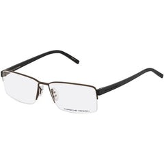 Porsche Men's Eyeglasses - Black Metal Rectangular Frame, 54 mm | PORSCHE P8351 A