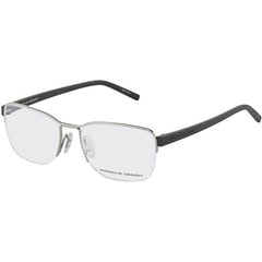 Porsche Unisex Eyeglasses - Palladium Metal Square Frame Demo Lens | PORSCHE P8357 B