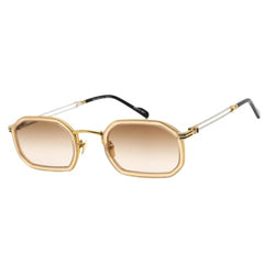 Porta Romana Unisex Sunglasses - Brown Lens Octagonal Metal Frame | Mod. 11 11A4