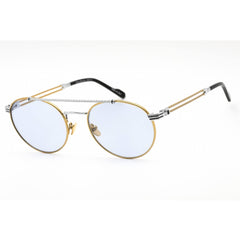 Porta Romana Unisex Sunglasses - Full Rim Silver Gold Aviator Frame | Mod. 12 12A4