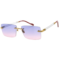 Porta Romana Unisex Sunglasses - Gradient Violet Lens Rectangular | Mod. 1010 100C