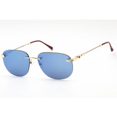 Porta Romana Women's Sunglasses - Rimless Gold Metal Rectangular Frame | PR1009 100B