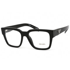 Prada Men's Eyeglasses - Black Square Full Rim Frame Demo Lens | 0PR 08ZV 1AB1O1