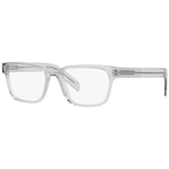 Prada Men's Eyeglasses - Full Rim Grey Crystal Plastic Rectangular | 0PR15WV U431O1