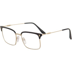 Prada Men's Eyeglasses - Gold Black Square Full-Rim Frame | PRADA 0PR 55VV 2801O155