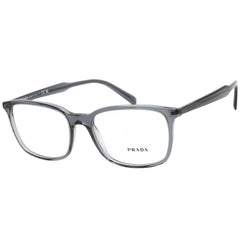 Prada Men's Eyeglasses - Grey/Light Blue Plastic Rectangular Frame | 0PR 13XV 01G1O1