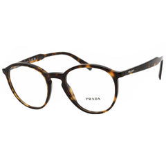 Prada Men's Eyeglasses - Havana Oval Plastic Full-Rim Frame | PR13TV 2AU1O1