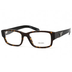 Prada Men's Eyeglasses - Havana Rectangular Plastic Frame Demo Lens | 0PR 07ZV 2AU1O1