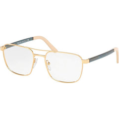 Prada Men's Eyeglasses - Heritage Gold Metal Pilot Frame | PRADA 0PR 53XV 5AK1O1