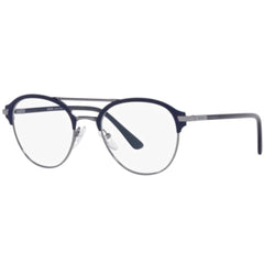 Prada Men's Eyeglasses - Matt Baltic/Gunmetal Pilot Frame | PRADA 0PR 61WV 02N1O151
