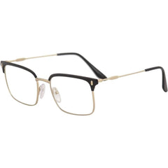 Prada Men's Eyeglasses - Matt Pale Gold Black Metal Frame | PRADA 0PR55VV 2801O153