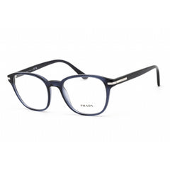 Prada Men's Eyeglasses - Transparent Blue Cat Eye Plastic Frame | 0PR 12WV 08Q1O1