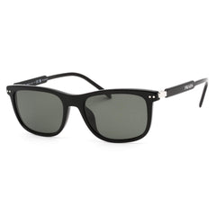 Prada Men's Sunglasses - Black Plastic Frame Polarized Green Lenses | 0PR 18YS 1AB03R