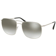 Prada Men's Sunglasses - Gradient Grey Mirror Silver Lens Square Frame | 52TS-1AP4S160