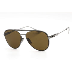 Prada Men's Sunglasses - Matte Gunmetal Frame Dark Brown Lens | 0PR 54ZS 16F01T