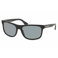 Prada Men's Sunglasses - Plaque Matt Brushed Grey Frame | PRADA 0PR 15RS TV43C260