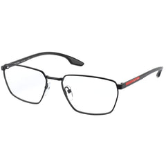 Prada Sport Men's Eyeglasses - Black Rectangular Frame | PRADA SPORT 0PS 52MV 1AB1O156