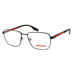 Prada Sport Men's Eyeglasses - Black Rectangular Metal Frame | 0PS 50OV 1AB1O1