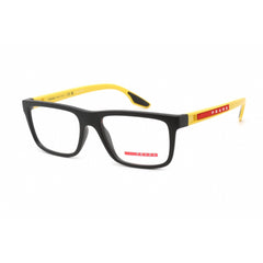 Prada Sport Men's Eyeglasses - Black Rubber Plastic Rectangular | 0PS 02OV 08W1O1