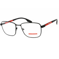 Prada Sport Men's Eyeglasses - Black Rubber Rectangular Frame | 0PS 50OV DG01O1