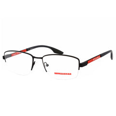 Prada Sport Men's Eyeglasses - Blue Rubber Rectangular Metal Frame | 0PS 51OV UR71O1