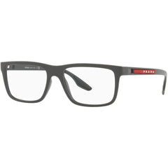 Prada Sport Men's Eyeglasses - Full Rim Grey Rubber Plastic Frame | 0PS02OV UFK1O1
