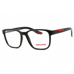 Prada Sport Men's Eyeglasses - Full Rim Square Black Plastic Frame | 0PS 06PV DG01O1
