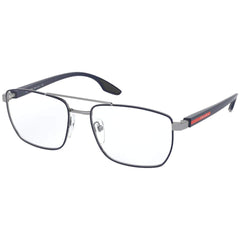 Prada Sport Men's Eyeglasses - Gun Matt Blue Frame | PRADA SPORT 0PS 53MV MAG1O155