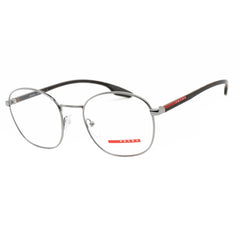 Prada Sport Men's Eyeglasses - Gunmetal Oval Full-Rim Metal Frame | 0PS51NV 5AV1O1