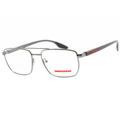 Prada Sport Men's Eyeglasses - Gunmetal Pilot Metal Full-Rim Frame | 0PS 53MV 5AV1O1