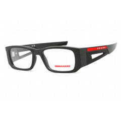 Prada Sport Men's Eyeglasses - Matte Grey Black Rectangular Frame | 0PS 03PV 11C1O1