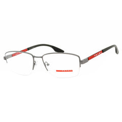 Prada Sport Men's Eyeglasses - Matte Gunmetal Semi-Rimless Frame | 0PS 51OV 7CQ1O1