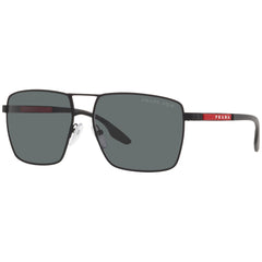 Prada Sport Men's Sunglasses - Linea Rossa Black Rubber Lens Frame 0PS 50WS DG002G