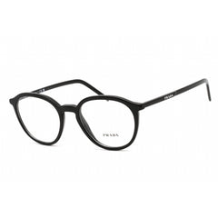 Prada Unisex Eyeglasses - Clear Lens Black Plastic Round Shape Frame | 0PR 12YV 1AB1O1