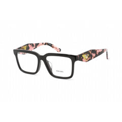Prada Unisex Eyeglasses - Clear Lens Black Plastic Square Frame | 0PR 10YVF 21B1O1