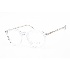 Prada Unisex Eyeglasses - Clear Lens Crystal Plastic Round Frame | 0PR 12YV 2AZ1O1