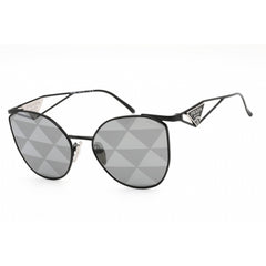 Prada Unisex Sunglasses - Full Rim Black Metal Cat Eye Shape Frame | 0PR 50ZS 1AB03T