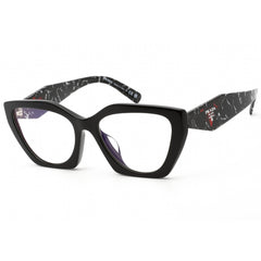 Prada Women's Eyeglasses - Black Cat Eye Full Rim Plastic Frame | 0PR 26YSF 1AB08N