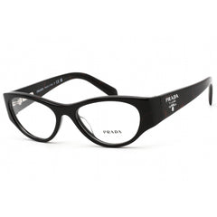 Prada Women's Eyeglasses - Black Cat Eye Plastic Frame Clear Lens | 0PR 06ZV 11F1O1