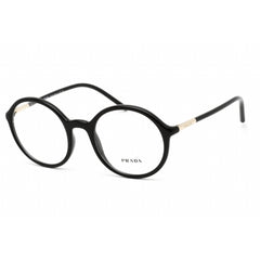 Prada Women's Eyeglasses - Black Round Plastic Full-Rim Frame | 0PR 09WV 1AB1O1